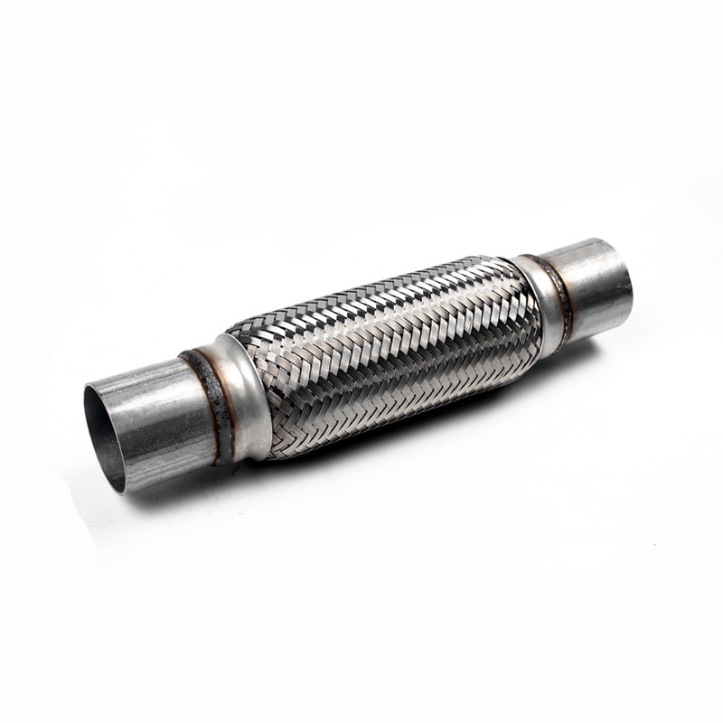 Exhaust flexible pipe with connection tube